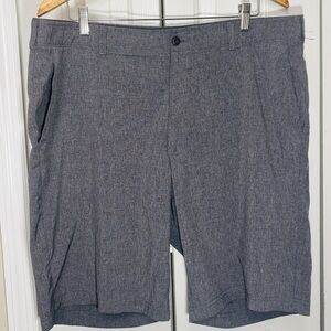 Charcoal Flat Front Shorts
